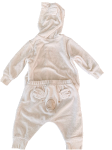 Conjunto branco atoalhado marca Carters