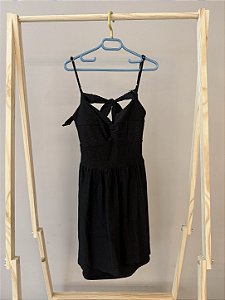 Vestido de festa midi preto, marca BobbyLulu, tamanho 16