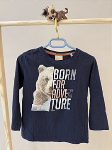Blusa de malha azul, Marca Milon, tamanho 3 anos