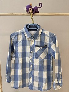 Camisa social xadrez, Marca Milon, Tamanho 4 anos