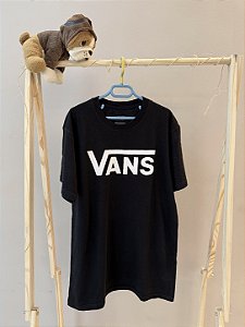 Blusa básica cor preta, Marca Vans, tamanho P