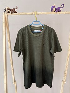 Blusa de malha verde musgo degrade, Marca Reserva, TAM 12