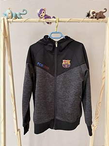 Casaco com capuz time FC Barcelona, TAM 8