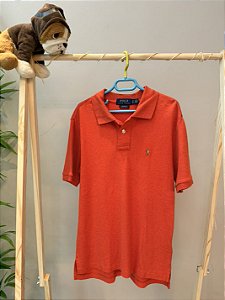 TAM 8 - Ralph Lauren - Camisa Polo Laranja