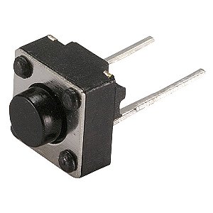 Chave Tact Redonda 5mm 2 Terminais ChipSCE 023-0002