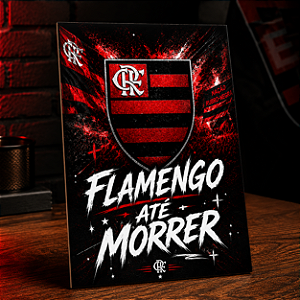 Quadro Flamengo A4 MDF