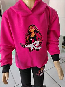 Conjunto Moletom com Capuz Feminino Infantil