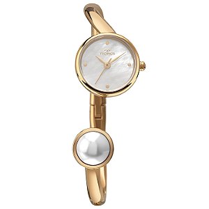 Relógio Technos Feminino Crystal Dourado VX11AE/1B