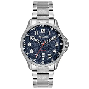Seculus Masculino Aço Mostrador 3D Prata 77312G0SVNA1