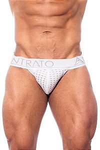 Cueca Jockstrap Tela Branco