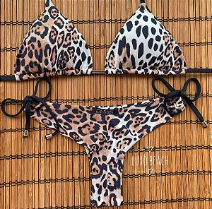 BIQUINI CORTININHA LEOPARDO