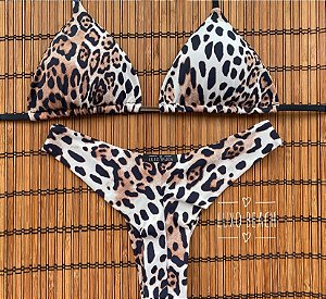 BIQUINI CORTININHA LEOPARDO ASA DELTA
