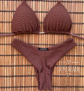 BIQUÍNI GRÉCIA ASA DELTA MARROM