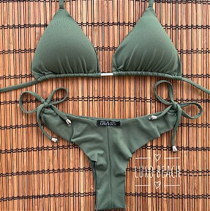 BIQUÍNI LISOS CONFORT VERDE MILITAR