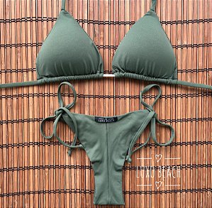 BIQUÍNI MARQUINHA VERDE MILITAR