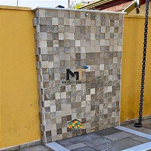 Mosaico Pedra Luminárias Verde 10x10 Peças Soltas - 1 m²