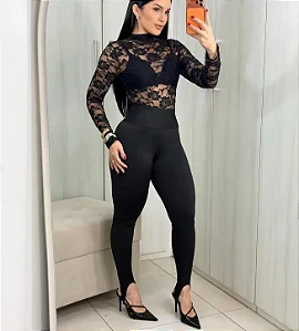 Legging pezinho com elastano - a calça do momento