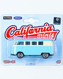 California Minis - Volkswagen Kombi T1 - Azul 1:64