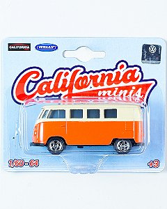 California Minis - Volkswagen Kombi T1 - Laranja 1:64