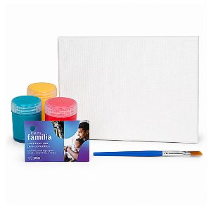 AL020 - Estojo Kraft com Kit Pintura