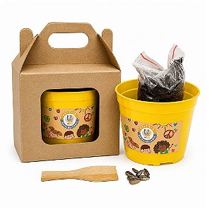 AL038 - Kraft Visor com Sementes de Flores ou Temperos
