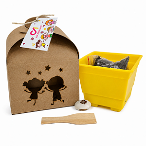 AL200 - Kit Cultivo Kraft Grande com Semente Personalizada - Natal