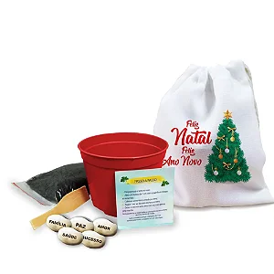 AL198 - Kit Eco com Saquinho Personalizada e Semente Gravada