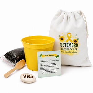 AL198 - Kit Eco com Saquinho Personalizada e Semente Gravada