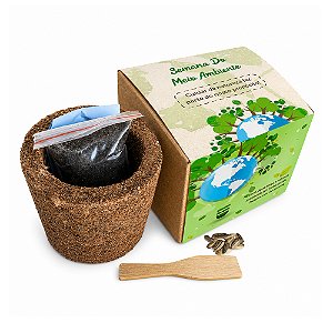 AL162 - Brinde com Vaso Sustentável e Sementes de Flores e Temperos