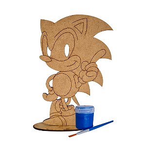 AL065 - Kit Pintura Sonic mdf com Tinta e Pincel