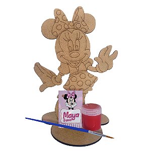 AL092 - Kit Pintura Minnie com Tinta e Pincel