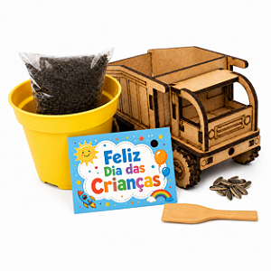 AL119 - Caminhão mdf com Sementes de Flores e Temperos