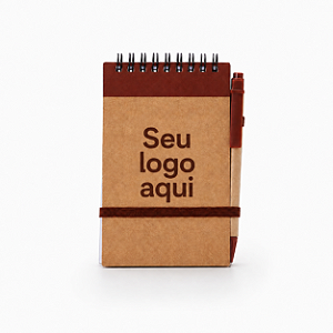 AL438 - Bloco de Anotações Ecológico com Caneta