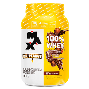 100% Whey Max Titanium x Dr. Peanut (900g) - Bombom Italiano