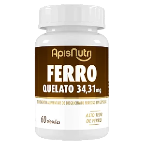 Ferro Quelato 34.31mg (60 caps)