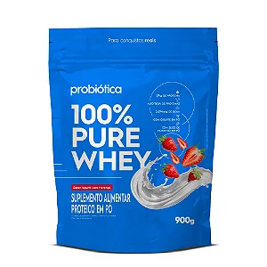100% Pure Whey Refil (900g) - Iogurte c/ Morango