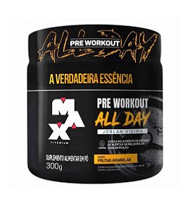 Pre Workout All Day Jorlan Vieira (300g) - Frutas Amarelas