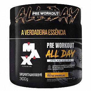 Pre Workout All Day Jorlan Vieira (300g) - Frutas Amarelas