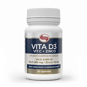 Vita D3 + Vit C + Zinco (30 caps)