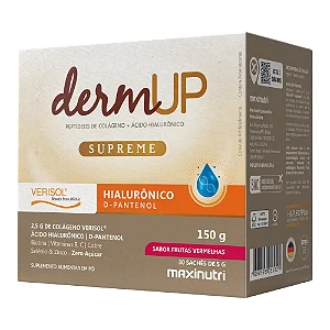 DermUP Supreme Verisol + Ácido Hialurônico (30 Sachês 5g) - Frutas Vermelhas