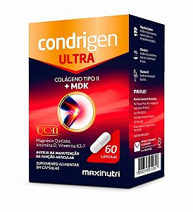 Condrigen Ultra Colágeno Tipo II + MDK (60 caps)