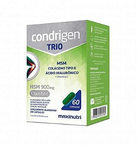 Condrigen Trio - MSM + Colágeno Tipo II + Ácido Hialurônico (60 caps)