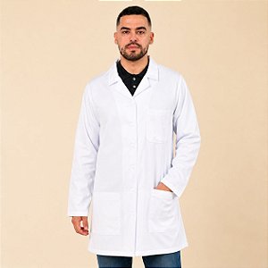 Jaleco Masculino Oxford Branco Sênior Uniformes