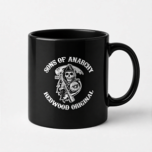 Caneca Sons of Anarchy Preta 325ml