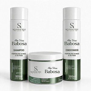 KIT HOMECARE BABOSA SHAMPOO 300ML + COND 300ML + MÁSC 300G