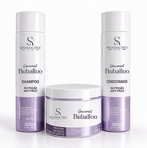 KIT HOMECARE BUBALLO SHAMPOO 300ML + COND 300ML + MÁSC 300G