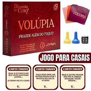 Volúpia Jogo Prazer Além do Toque Diversão ao Cubo