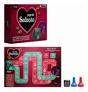 Jogo Tabuleiro Sedução com Dados Diversão ao Cubo