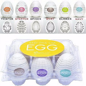 Caixa 06 Unidades Egg Masturbador Masculino