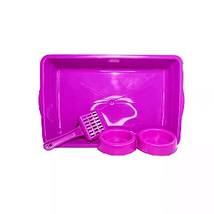 Kit Bandeja 4 Peças para Gatos e Filhotes
